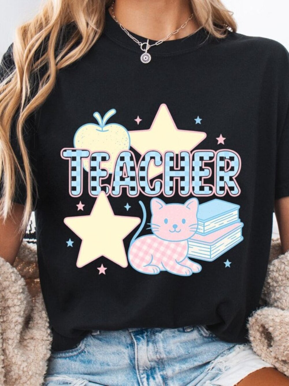 Teacher Cat Shirt, Cat Tee, Back To School Gift